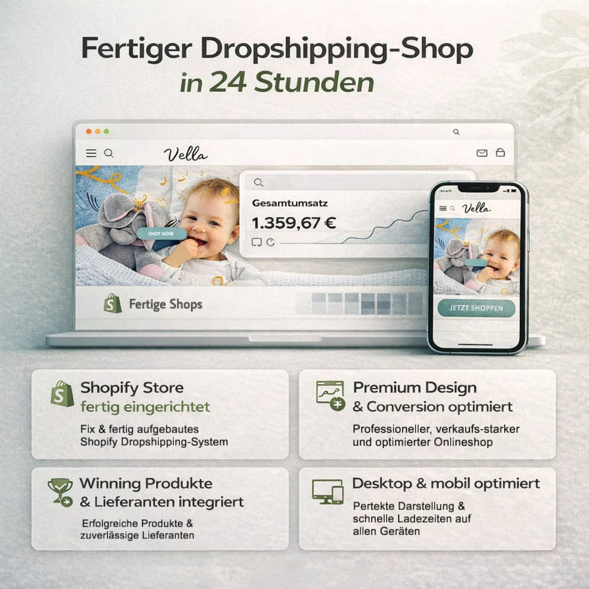 Individueller Dropshipping Shop