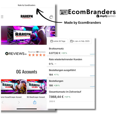 Individueller Dropshipping Store EcomBranders